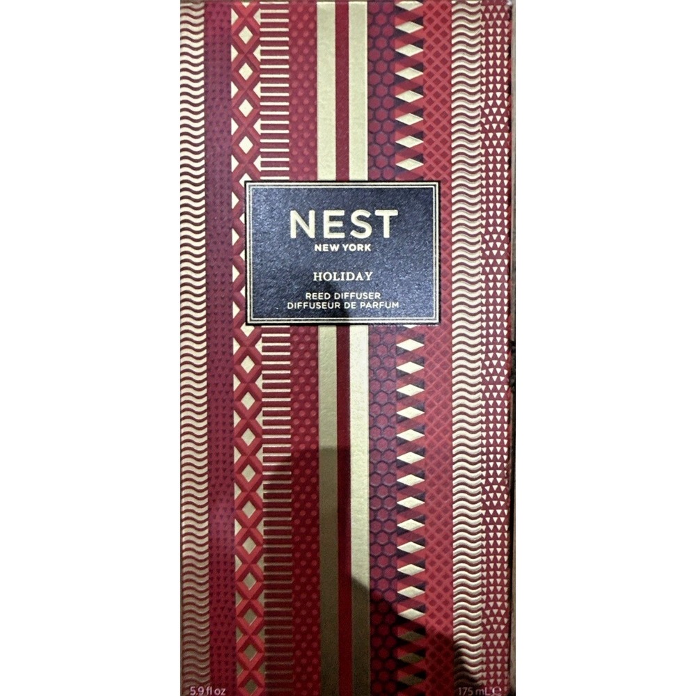 NEST New York Holiday Reed Diffuser 5.9 oz 175 mL Open Box Unused